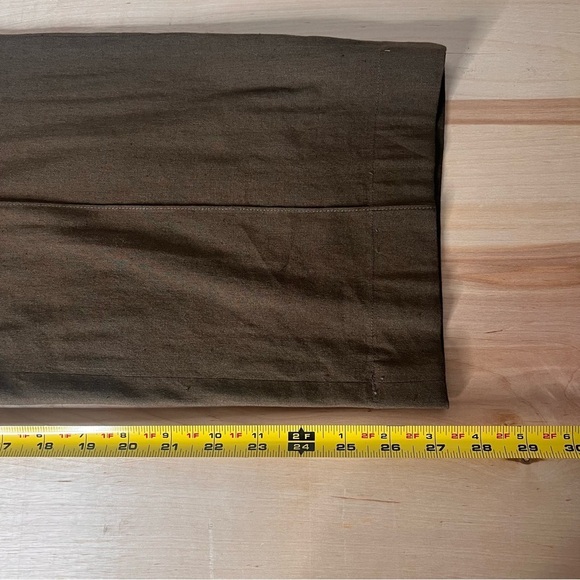 VINCE Women’s Linen-Blend High-Waist Pull-On Pant Sz. Large Olive Green Trousers - Picture 13 of 13